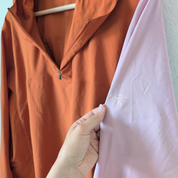 NWT Arc'teryx Sima Pullover Hoodie Jacket Women's‎ XL Orange Pink Hiking RARE - Picture 11 of 13